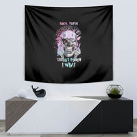 Rock Paper Throat Punch I Win Tapestry - Wonder Print Shop