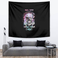 Rock Paper Throat Punch I Win Tapestry - Wonder Print Shop
