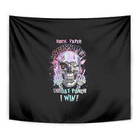 Rock Paper Throat Punch I Win Tapestry - Wonder Print Shop