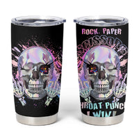 Rock Paper Throat Punch I Win Tumbler Cup - Wonder Print Shop