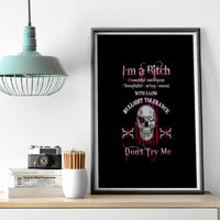 I'm A B Don't Try Me Canvas Wall Art - Wonder Print Shop