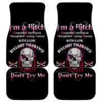I'm A B Don't Try Me Car Mats - Wonder Print Shop