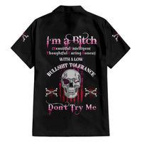 I'm A B Don't Try Me Family Matching Off Shoulder Maxi Dress and Hawaiian Shirt - Wonder Print Shop