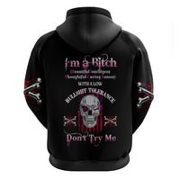 I'm A B Don't Try Me Hoodie - Wonder Print Shop