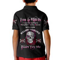 I'm A B Don't Try Me Kid Polo Shirt - Wonder Print Shop