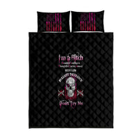 I'm A B Don't Try Me Quilt Bed Set - Wonder Print Shop
