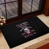 I'm A B Don't Try Me Rubber Doormat - Wonder Print Shop