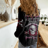 I'm A B Don't Try Me Women Casual Shirt - Wonder Print Shop