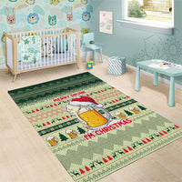Merry Drunk I'm Christmas Area Rug Xmas Holiday Patterns - Wonder Print Shop