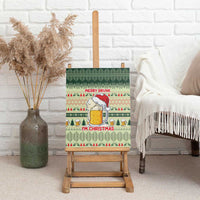 Merry Drunk I'm Christmas Canvas Wall Art Xmas Holiday Patterns - Wonder Print Shop