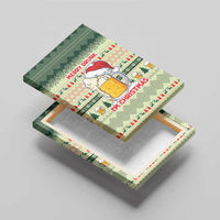 Merry Drunk I'm Christmas Canvas Wall Art Xmas Holiday Patterns - Wonder Print Shop