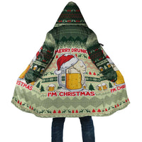 Merry Drunk I'm Christmas Cloak Xmas Holiday Patterns - Wonder Print Shop