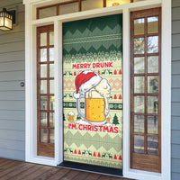 Merry Drunk I'm Christmas Door Cover Xmas Holiday Patterns - Wonder Print Shop