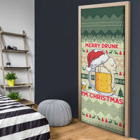 Merry Drunk I'm Christmas Door Cover Xmas Holiday Patterns - Wonder Print Shop