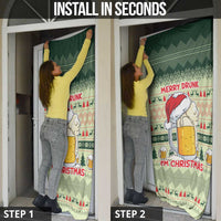 Merry Drunk I'm Christmas Door Cover Xmas Holiday Patterns - Wonder Print Shop