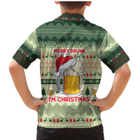 Merry Drunk I'm Christmas Family Matching Mermaid Dress and Hawaiian Shirt Xmas Holiday Patterns - Wonder Print Shop