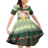 Merry Drunk I'm Christmas Family Matching Off Shoulder Short Dress and Hawaiian Shirt Xmas Holiday Patterns - Wonder Print Shop