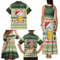 Merry Drunk I'm Christmas Family Matching Tank Maxi Dress and Hawaiian Shirt Xmas Holiday Patterns - Wonder Print Shop