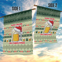 Merry Drunk I'm Christmas Garden Flag Xmas Holiday Patterns - Wonder Print Shop