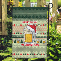 Merry Drunk I'm Christmas Garden Flag Xmas Holiday Patterns - Wonder Print Shop