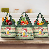 Merry Drunk I'm Christmas Grocery Bag Xmas Holiday Patterns - Wonder Print Shop