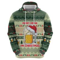 Merry Drunk I'm Christmas Hoodie Xmas Holiday Patterns - Wonder Print Shop