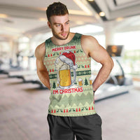 Merry Drunk I'm Christmas Men Tank Top Xmas Holiday Patterns - Wonder Print Shop