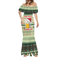 Merry Drunk I'm Christmas Mermaid Dress Xmas Holiday Patterns - Wonder Print Shop