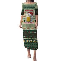 Merry Drunk I'm Christmas Puletasi Xmas Holiday Patterns - Wonder Print Shop