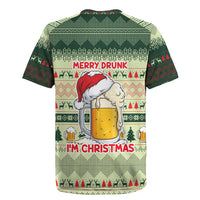 Merry Drunk I'm Christmas Rugby Jersey Xmas Holiday Patterns - Wonder Print Shop