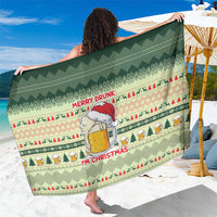 Merry Drunk I'm Christmas Sarong Xmas Holiday Patterns - Wonder Print Shop