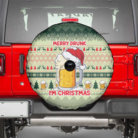 Merry Drunk I'm Christmas Spare Tire Cover Xmas Holiday Patterns - Wonder Print Shop