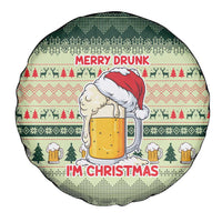 Merry Drunk I'm Christmas Spare Tire Cover Xmas Holiday Patterns - Wonder Print Shop