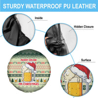 Merry Drunk I'm Christmas Spare Tire Cover Xmas Holiday Patterns - Wonder Print Shop