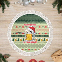 Merry Drunk I'm Christmas Tree Skirt Xmas Holiday Patterns - Wonder Print Shop