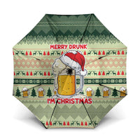 Merry Drunk I'm Christmas Umbrella Xmas Holiday Patterns - Wonder Print Shop
