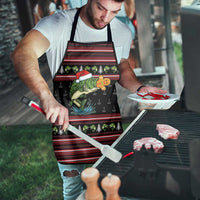 Merry Fishmas Christmas Apron Xmas Holiday Patterns - Wonder Print Shop