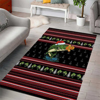 Merry Fishmas Christmas Area Rug Xmas Holiday Patterns - Wonder Print Shop