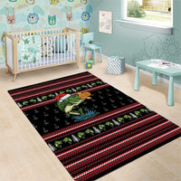 Merry Fishmas Christmas Area Rug Xmas Holiday Patterns - Wonder Print Shop