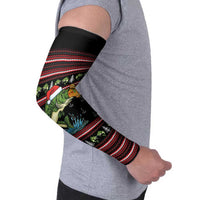 Merry Fishmas Christmas Arm Sleeves Xmas Holiday Patterns - Wonder Print Shop