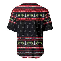 Merry Fishmas Christmas Baseball Jersey Xmas Holiday Patterns - Wonder Print Shop