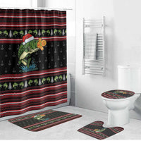 Merry Fishmas Christmas Bathroom Set Xmas Holiday Patterns - Wonder Print Shop