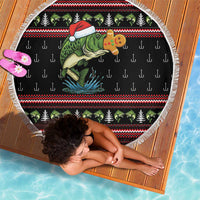 Merry Fishmas Christmas Beach Blanket Xmas Holiday Patterns - Wonder Print Shop