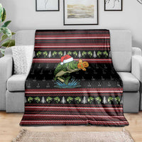 Merry Fishmas Christmas Blanket Xmas Holiday Patterns - Wonder Print Shop
