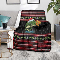 Merry Fishmas Christmas Blanket Xmas Holiday Patterns - Wonder Print Shop