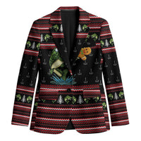 Merry Fishmas Christmas Blazer Xmas Holiday Patterns - Wonder Print Shop