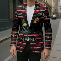 Merry Fishmas Christmas Blazer Xmas Holiday Patterns - Wonder Print Shop