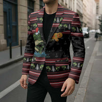 Merry Fishmas Christmas Blazer Xmas Holiday Patterns - Wonder Print Shop