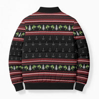 Merry Fishmas Christmas Bomber Puffer Jacket Xmas Holiday Patterns - Wonder Print Shop