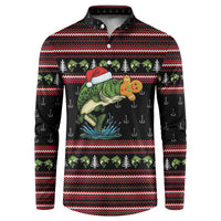 Merry Fishmas Christmas Button Sweatshirt Xmas Holiday Patterns - Wonder Print Shop